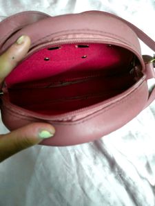 Aesthetic Pink Women Crystal Sling Bag