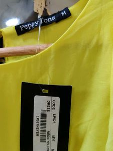brand new Yellow Ruffle Dress M SIZE