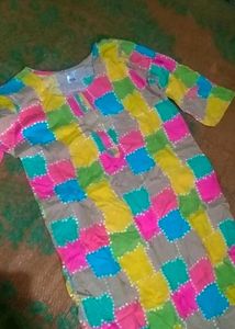 Colorful Patchwork Kurti