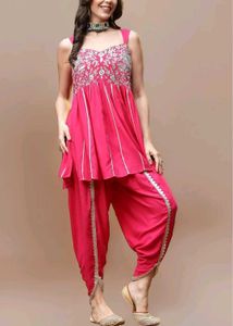 Stylum Women's Rayon Kurti and Dhoti