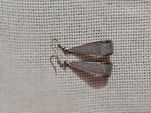 Sparkling Triangle Earrings