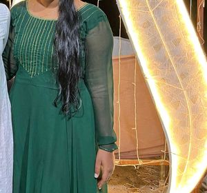 Elegant Green Ethnic Gown