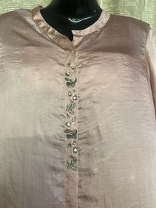 Pink Satin Tunic
