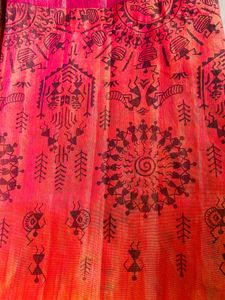 Pure Handloom Saree With Ready Blouse Very New