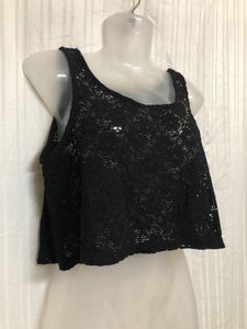 Net Collection Black Lace Top