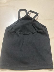 Black Ribbed Tank Top