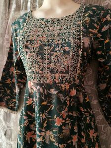 Beautiful Forest Green Anarkali Kurti 😍🫠