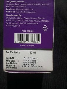 The Derma Co. Face Serum