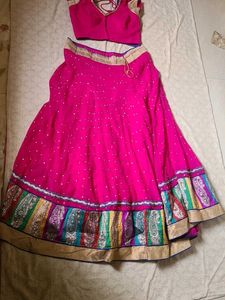 Pink Lehenga Choli With Dupatta