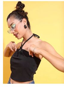 🧨Halter Neck Crop Top - Only 120/-