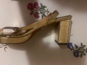 Gold Brand New Heels