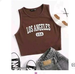 LA Graphic Crop Top