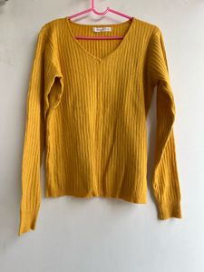 Yellow Colour Ladies Sweater