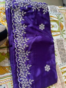 Cut work Saree