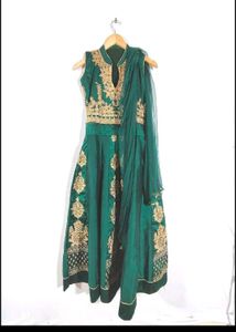 Women Anarkali Dress Floorlength Dupata