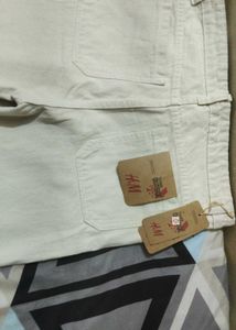 Wide Leg Cream/Light Beige Jeans