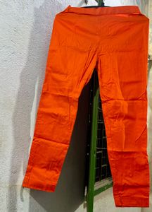 Cotton Orange Trouser