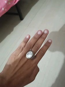 Elegant Silver Tone Ring