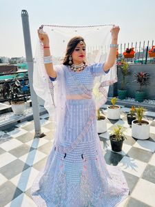 Gorgeous Light Blue Lehenga