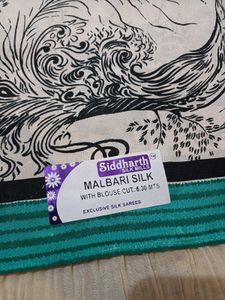 💥🆕️ Beautiful Malbari Silk Printed Saree
