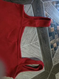 Red Cropped Tank Top