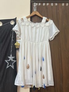 White Casual Mini Dress