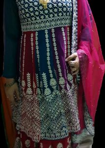 Indo Western Theam Lahenga And Crop Top
