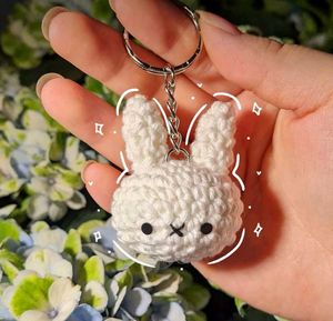 Bunny Crochet Keychain