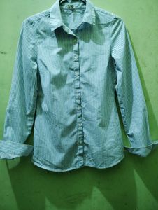 Striped Button-Down Shirt