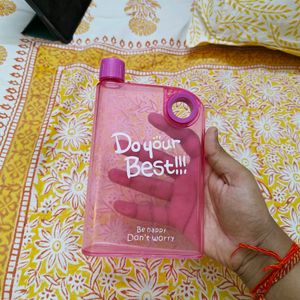 Notebook Water Bottle Pink
