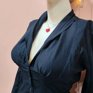 🖤 Edgy Black Peplum SHIRT ! 🖤