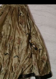 Gold With Black Skirt