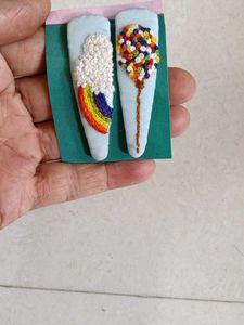 Embroidery Hair Clip
