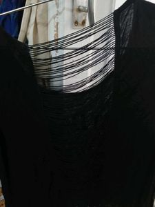 Imported Graphic Black T-Shirt long sides