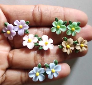 Cute Flower Stud Earrings