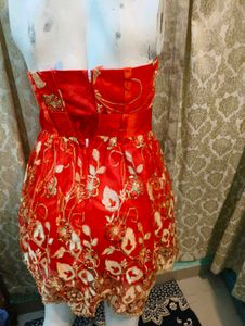 Red &amp; Gold Party Dress