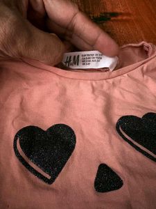 H&amp;M Cute Girl&#39;s Long Sleeve Top