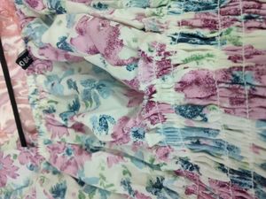 Pretty Floral Square Neck Top