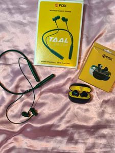 M Fox Neckband And Earbuds