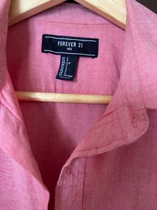 Forever 21 Men’s Pink Cotton  Shirt (S)h