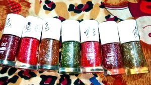 7 Colour Glitter Nail Paint
