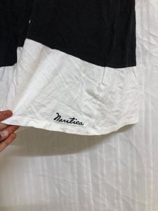 Nautica White &amp; Black Mini Dress
