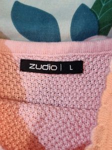 Pink Knitted Cotton Tank Top / Crop To