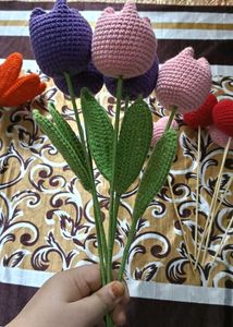 Crochet Tulip Bouquet