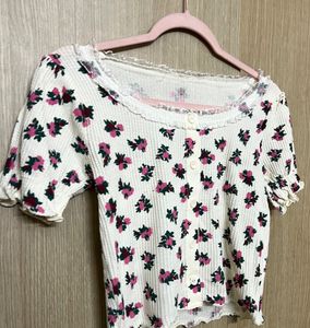 Floral Korean Top