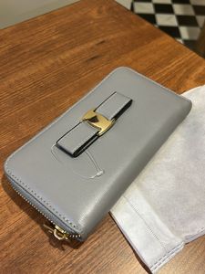 New gray Wallet with Gold Detail