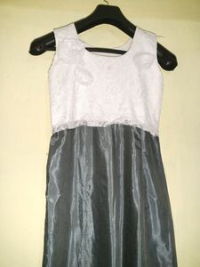 Gown White &amp;Grey