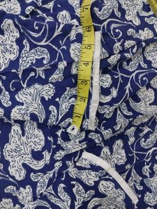 Blue Kurta With Tassels