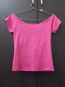 Cute Pink Top with Bow Detail