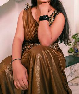 Golden Party Wear Saree